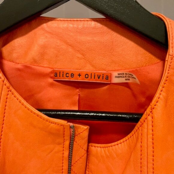 Alice and Olivia Coral Moto Jacket - Picture 4 of 4